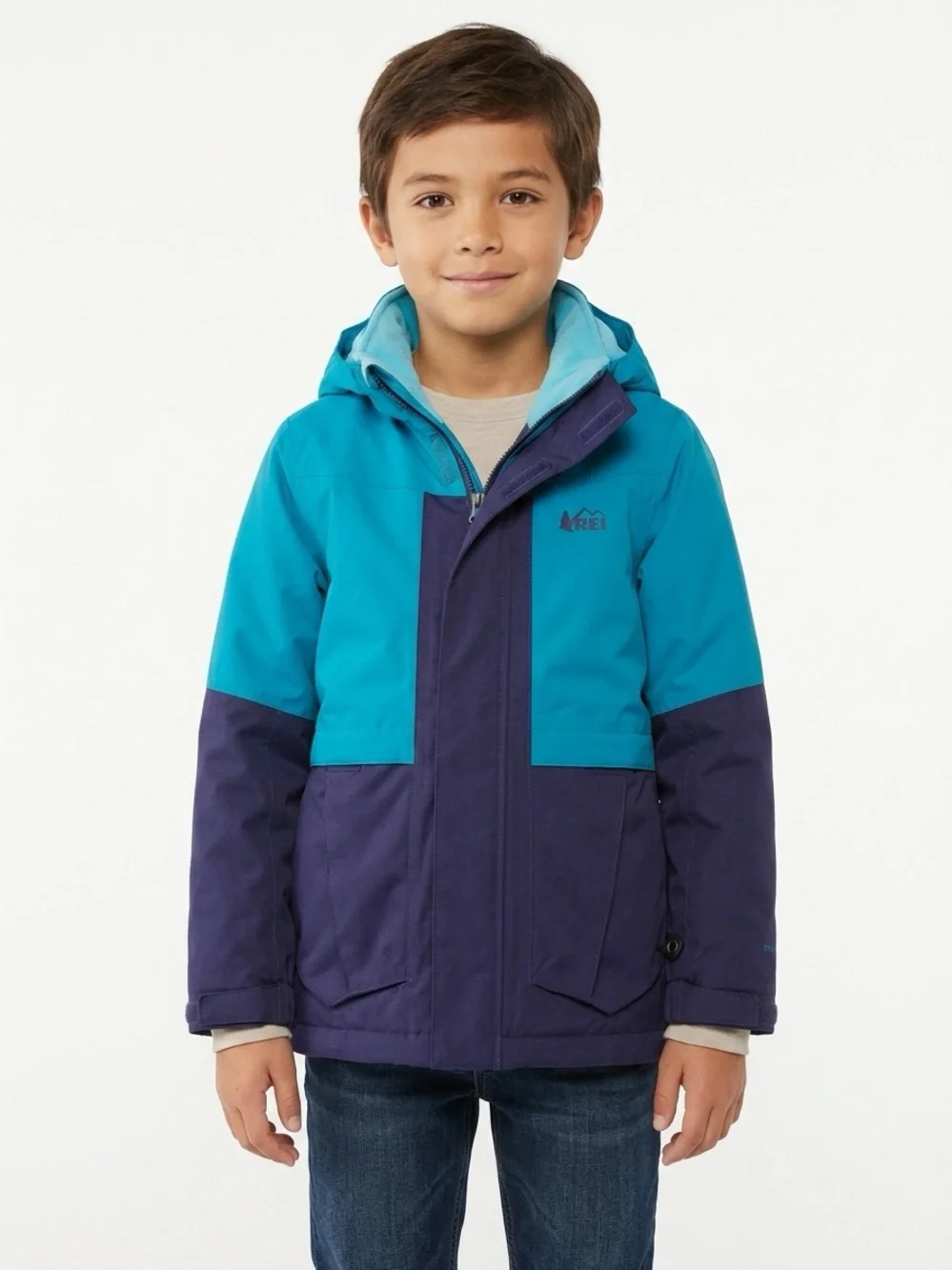 REI Co-op Peak 2L Insulated Ski Jacket Nylon Teal Navy Youth S